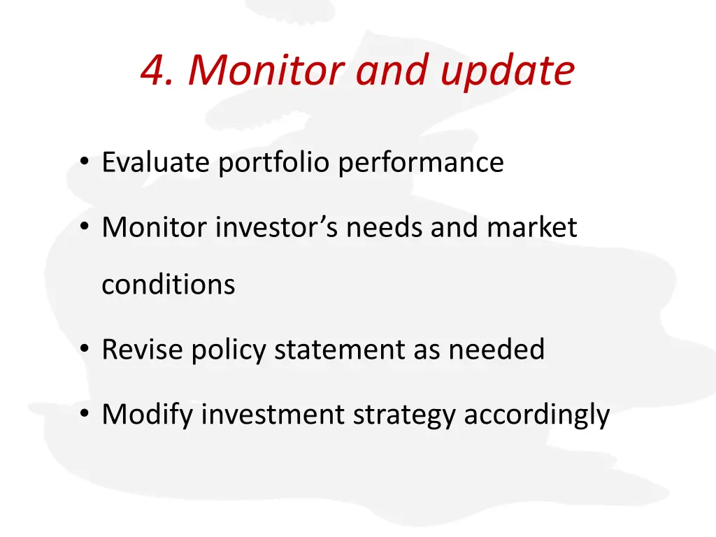4 monitor and update