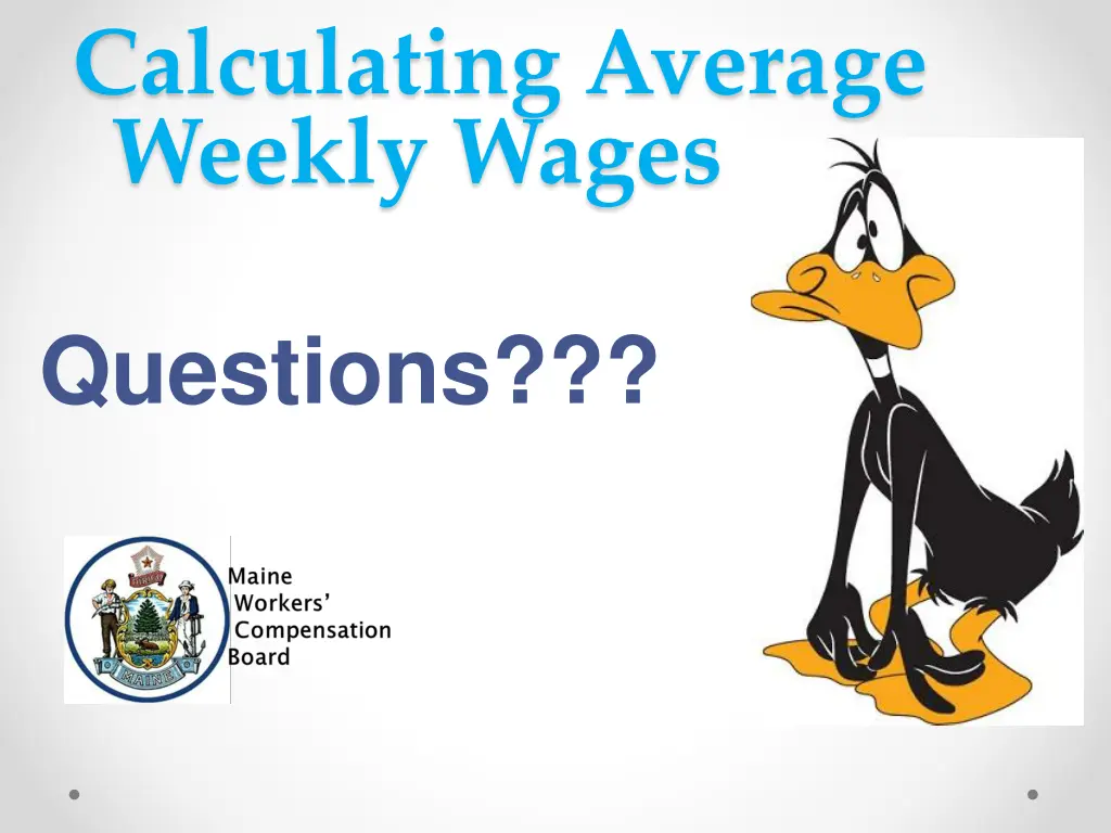 calculating average weekly wages 1