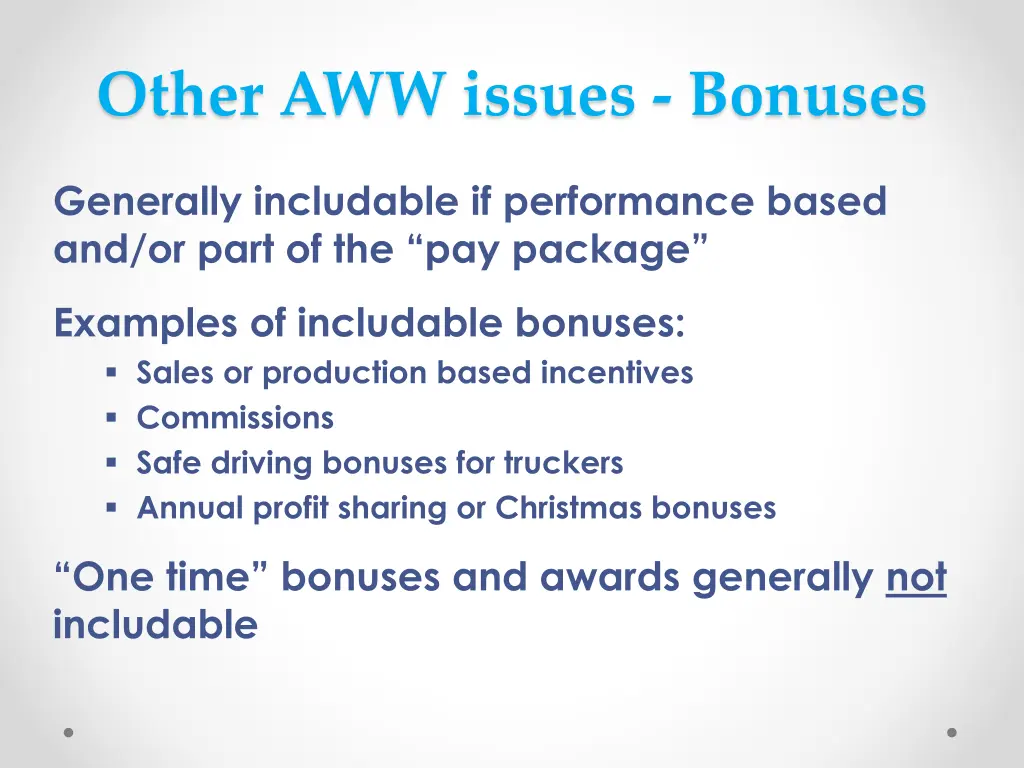 other aww issues bonuses