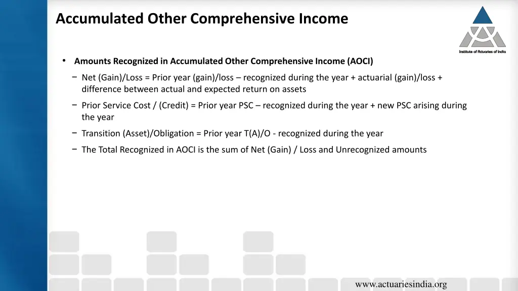 accumulated other comprehensive income