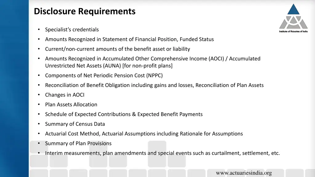 disclosure requirements