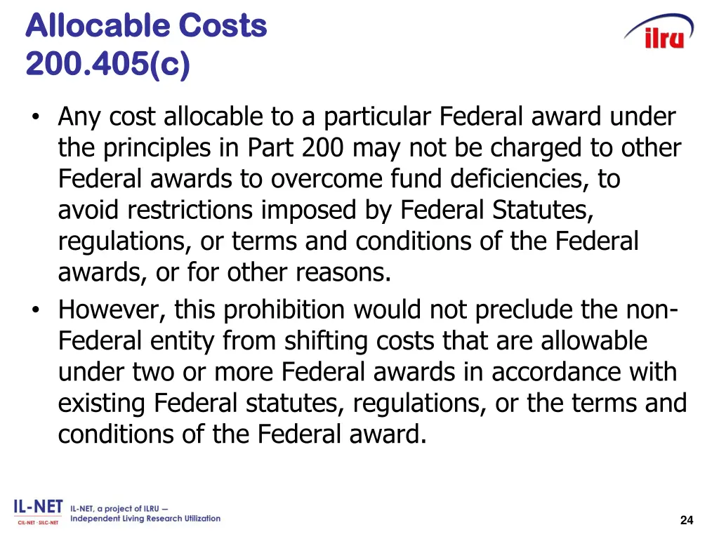 allocable costs allocable costs