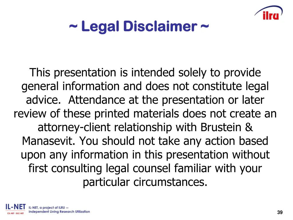 legal disclaimer legal disclaimer