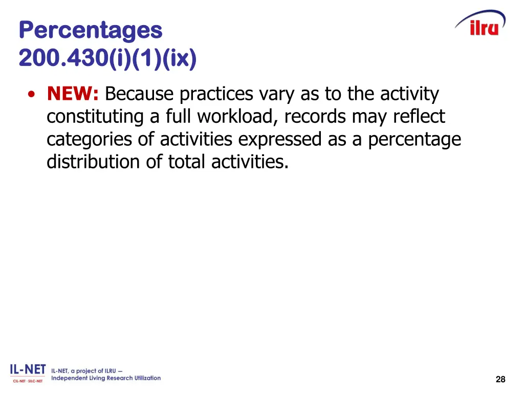 percentages percentages