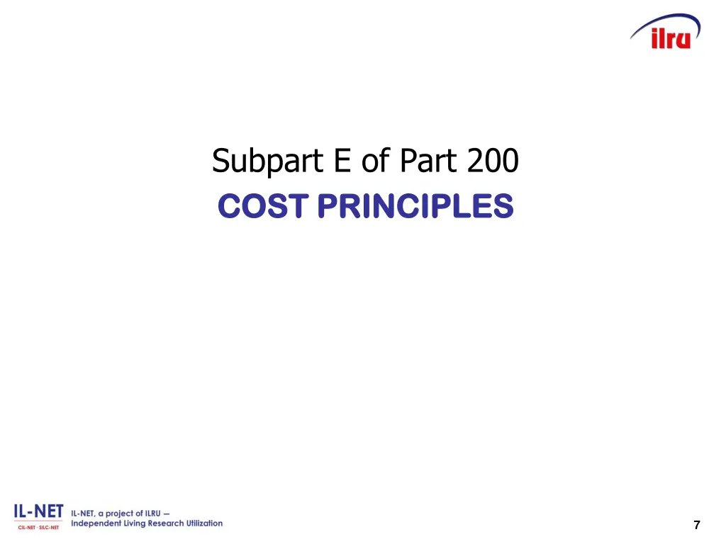 subpart e of part 200