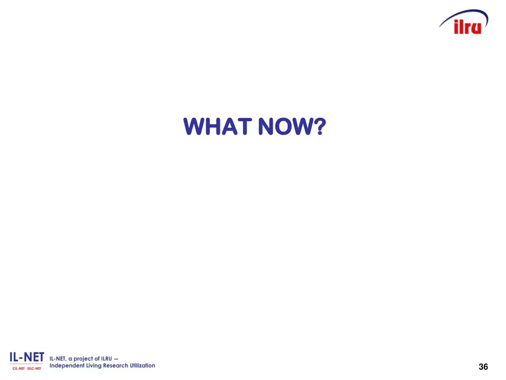 what now what now