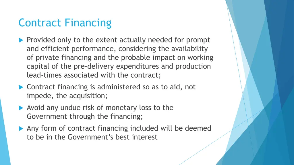 contract financing 1