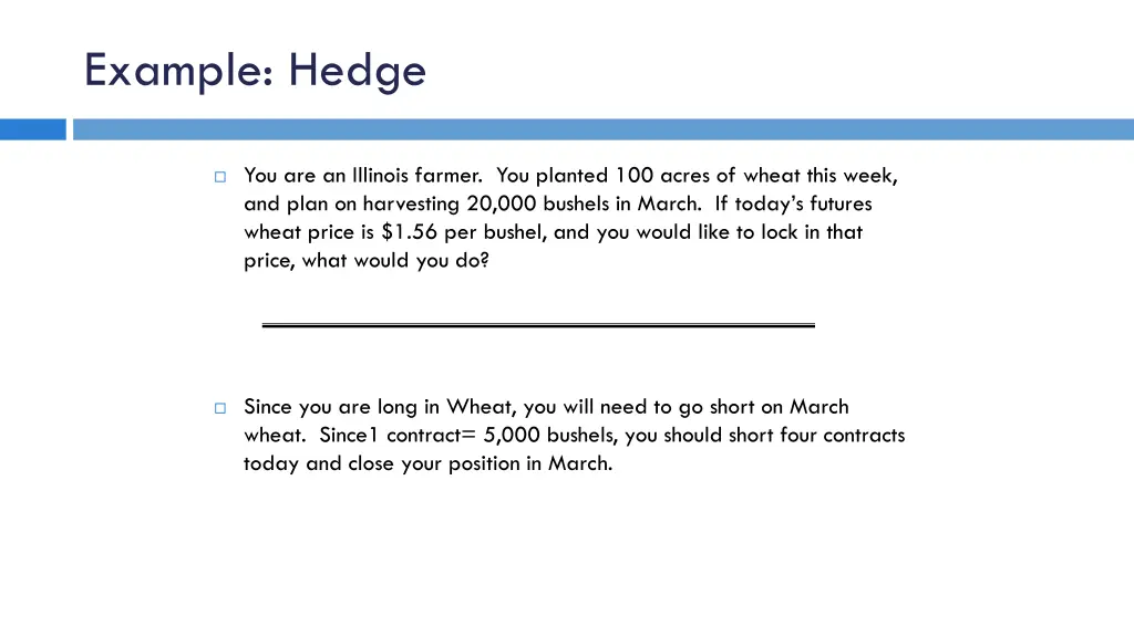 example hedge