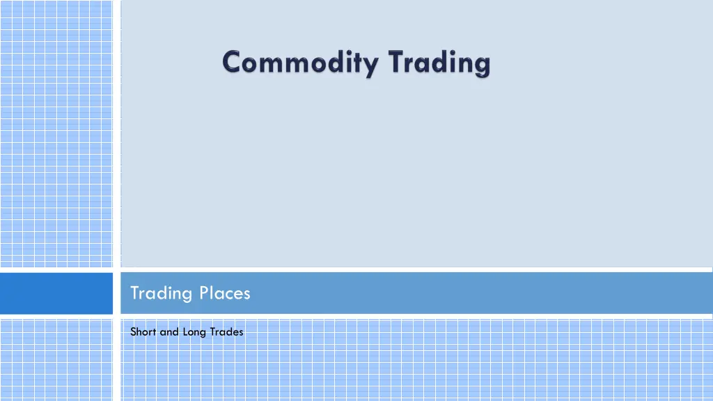 trading places