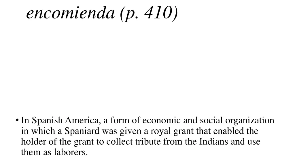 encomienda p 410