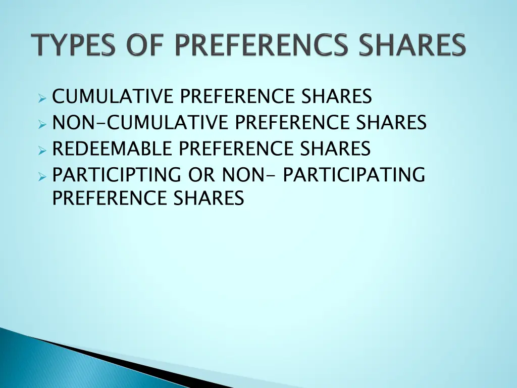 cumulative preference shares non cumulative