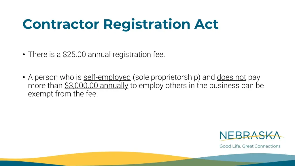 contractor registration act 1