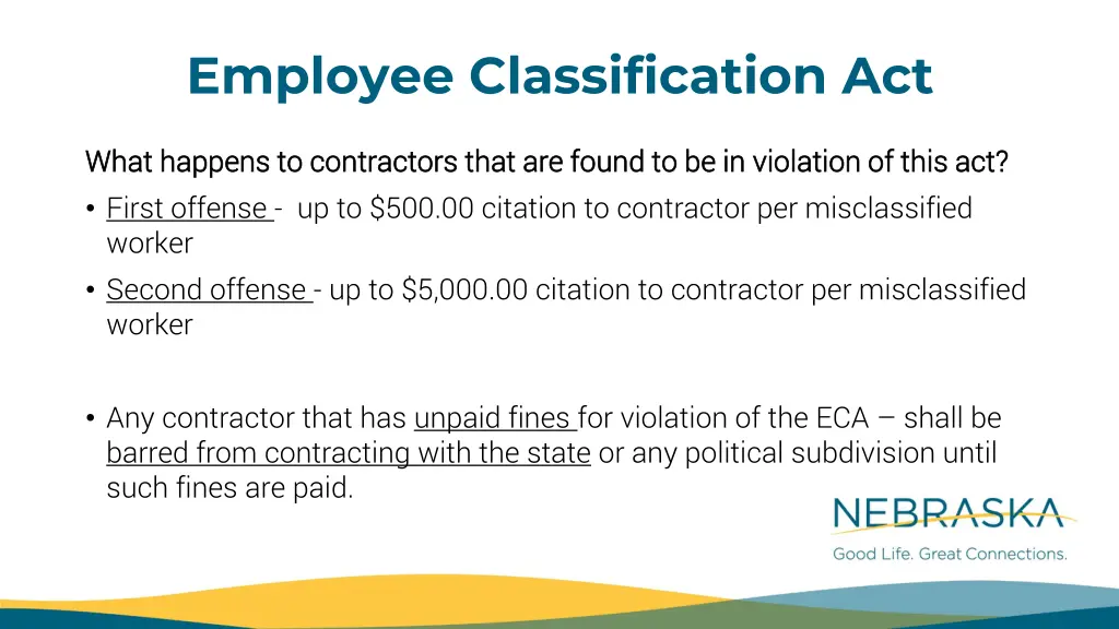 employee classification act 1