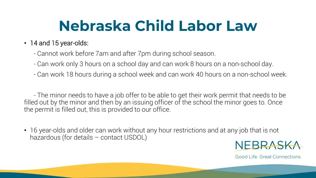 nebraska child labor law 1