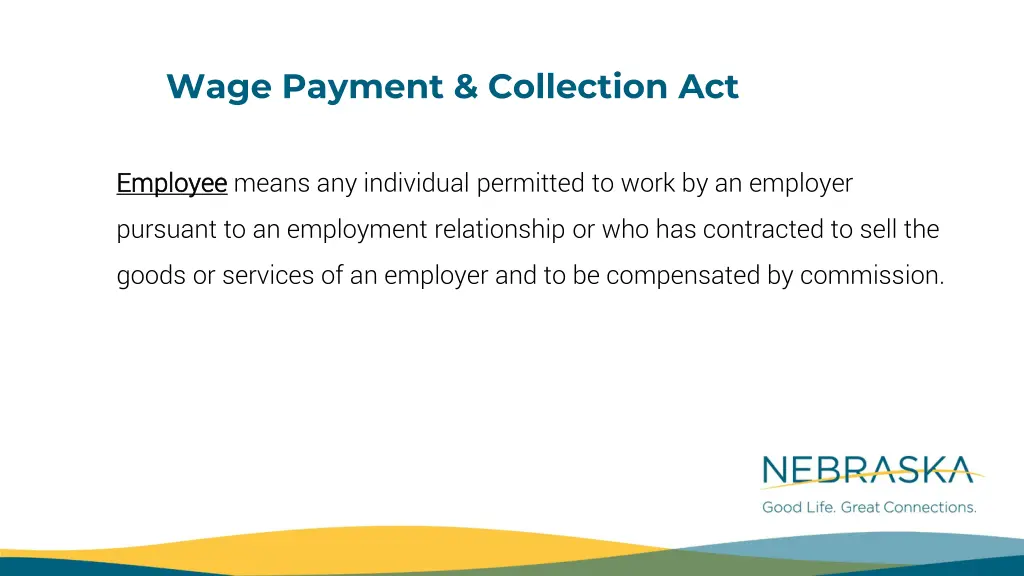 wage payment collection act 3