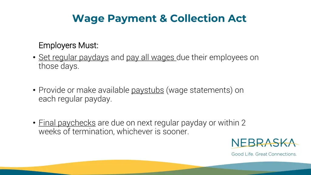 wage payment collection act 4