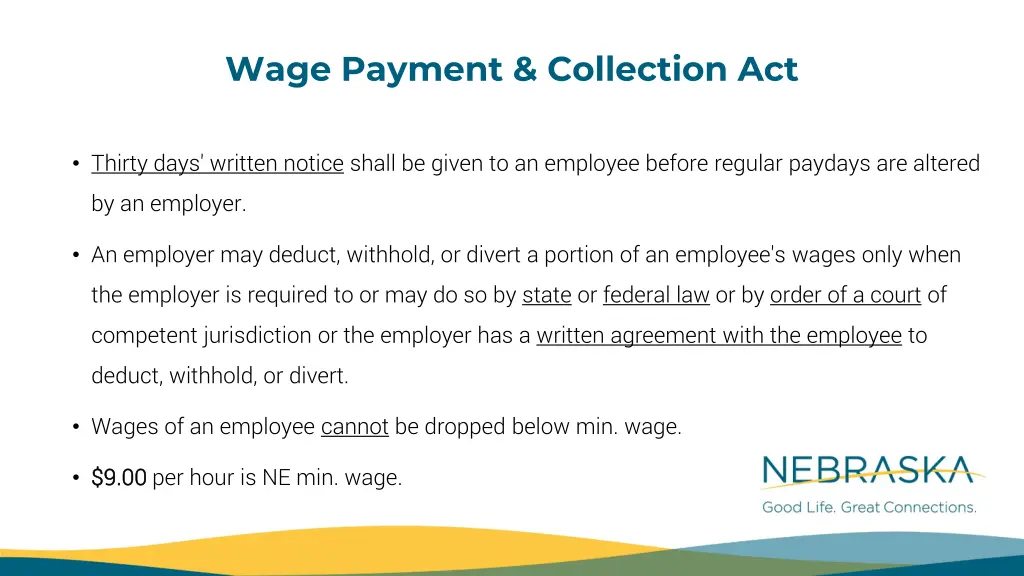 wage payment collection act 8