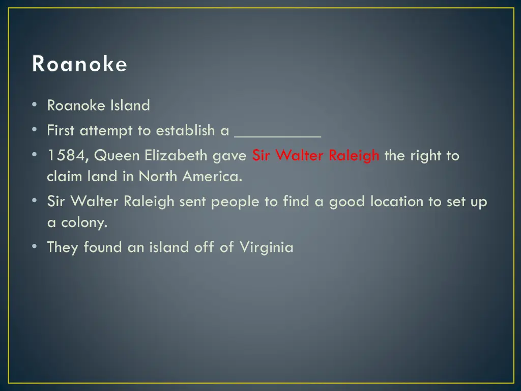 roanoke