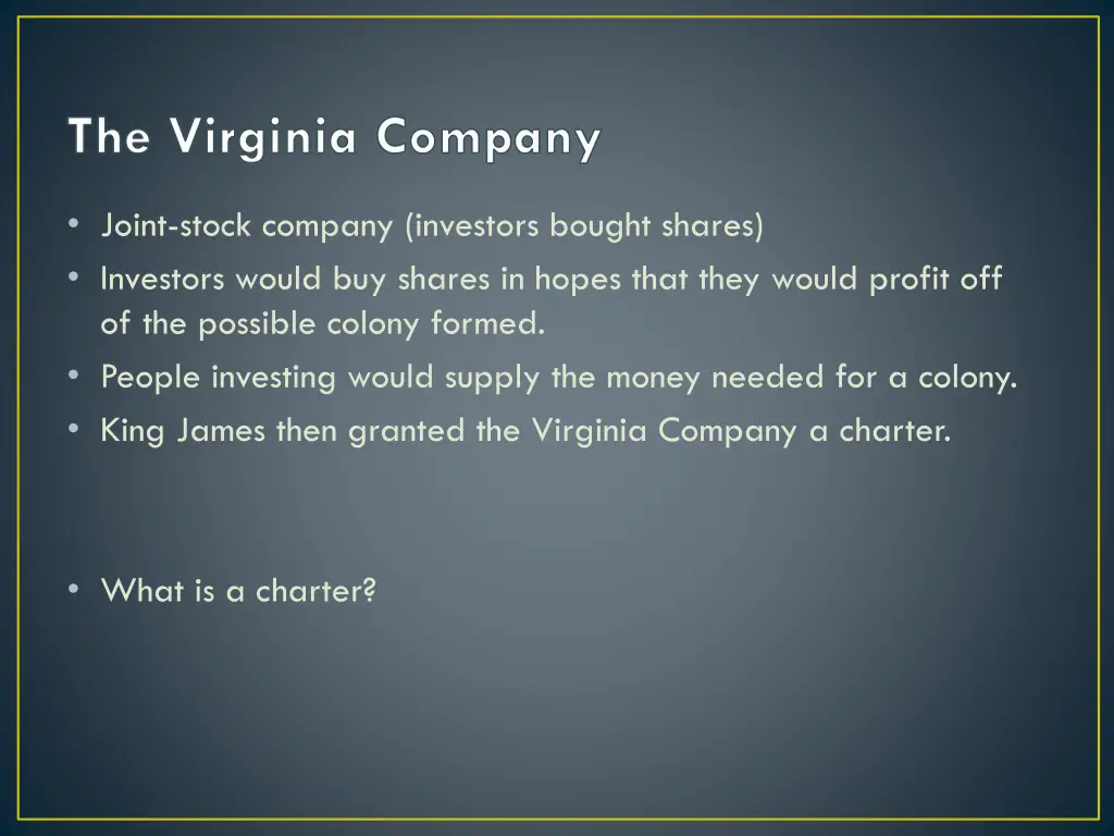 the virginia company
