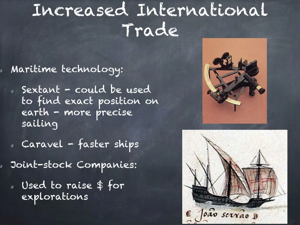 increased international trade