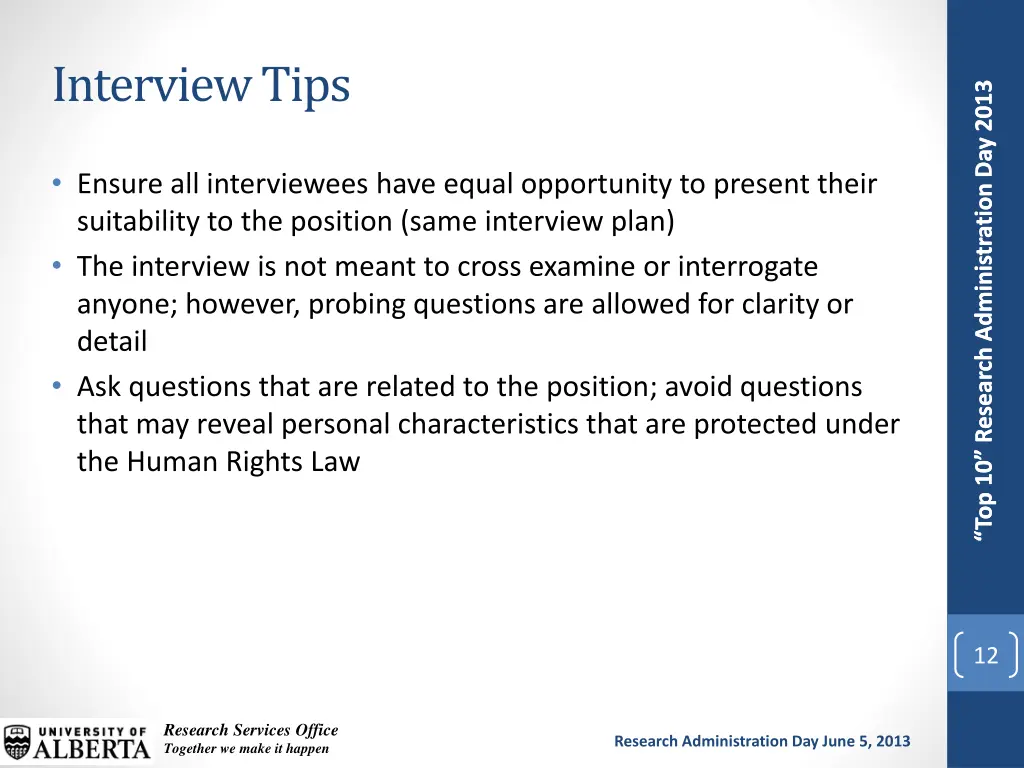 interview tips
