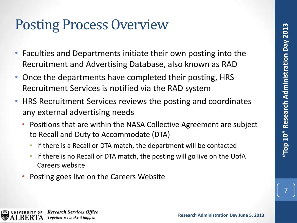 posting process overview