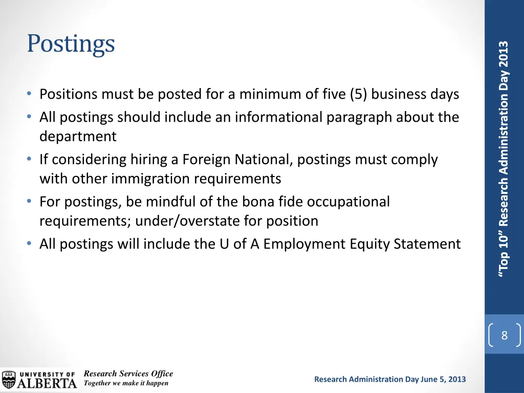 postings