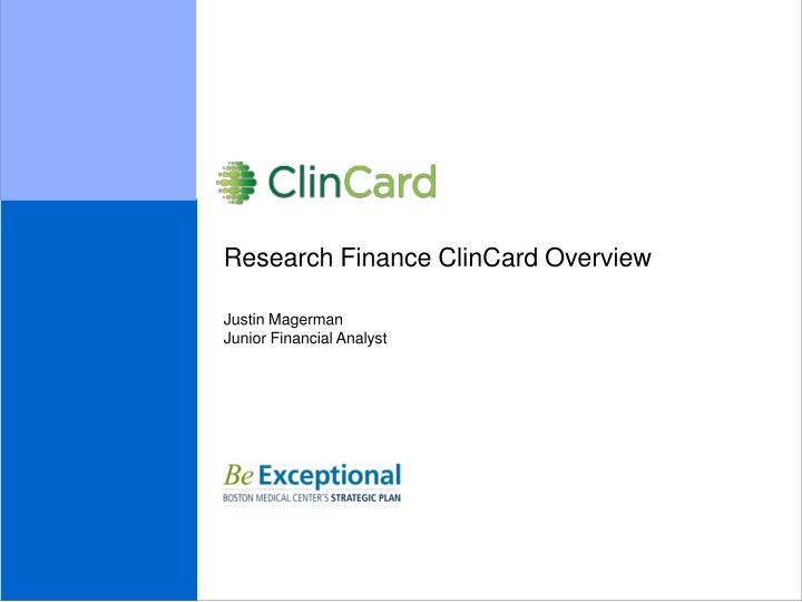 research finance clincard overview