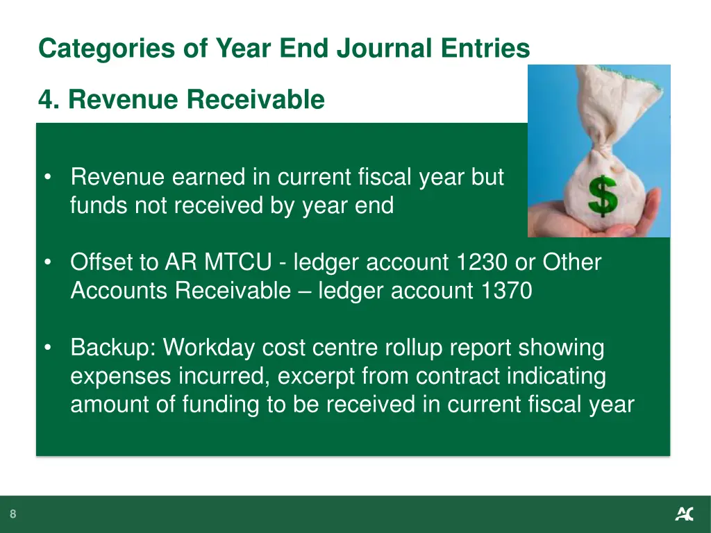 categories of year end journal entries 4