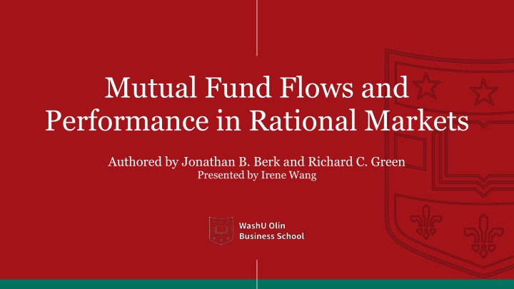mutual fund flows and performance in rational