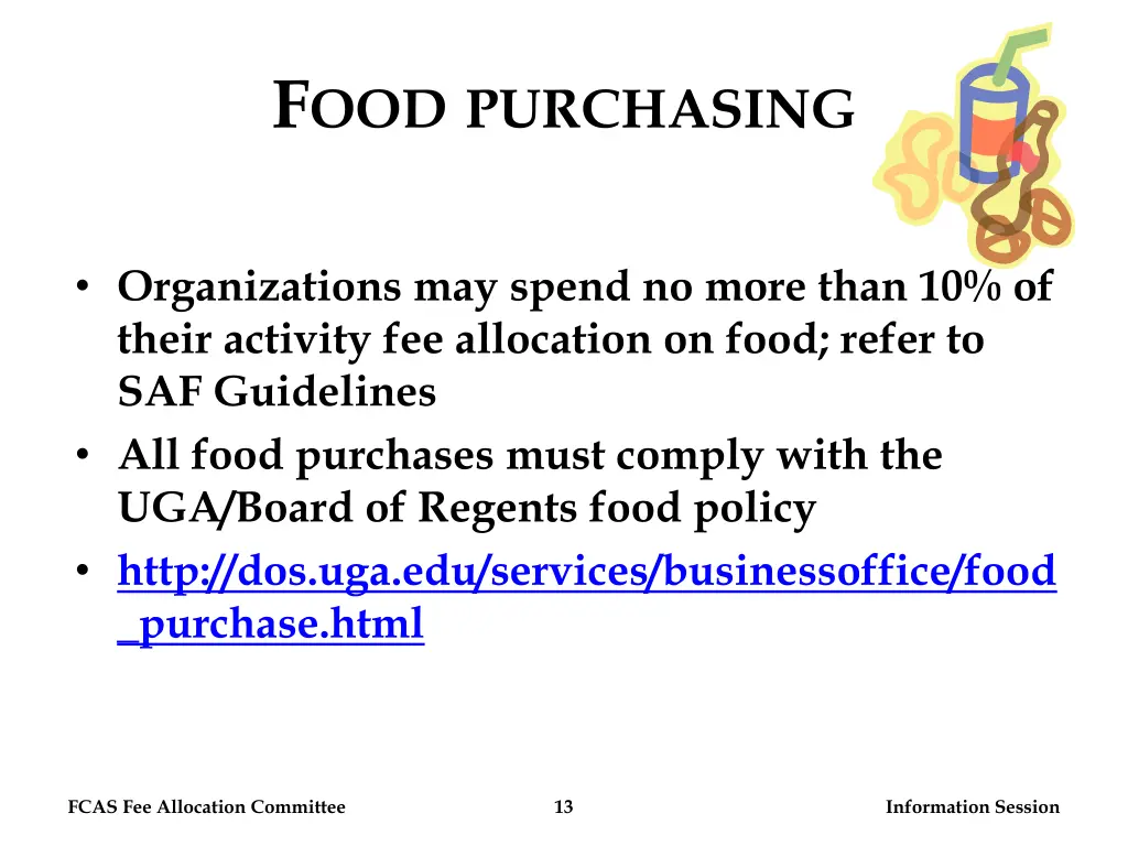 f ood purchasing