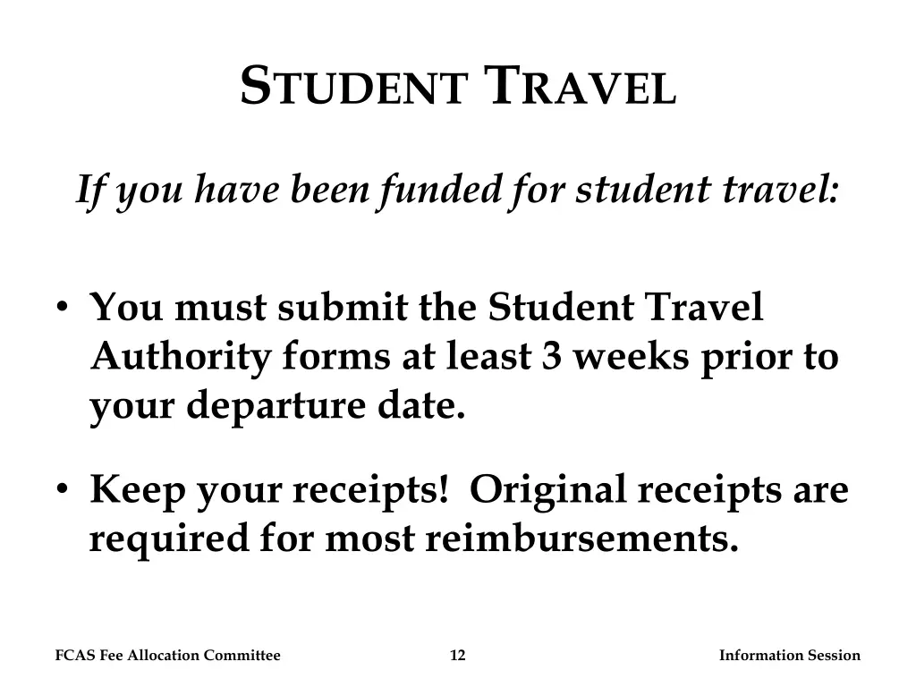 s tudent t ravel