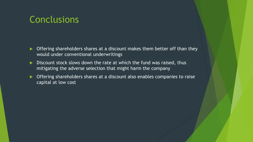 conclusions 1