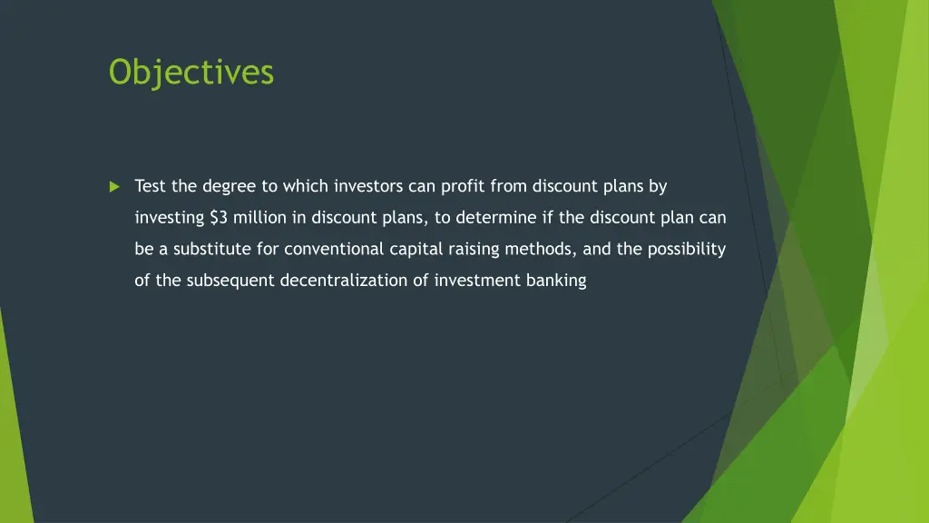 objectives 1