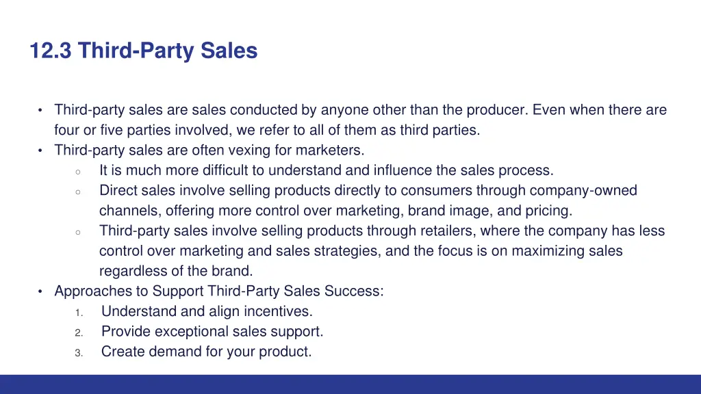 12 3 third party sales