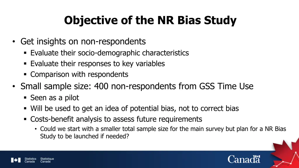 objective of the nr bias study