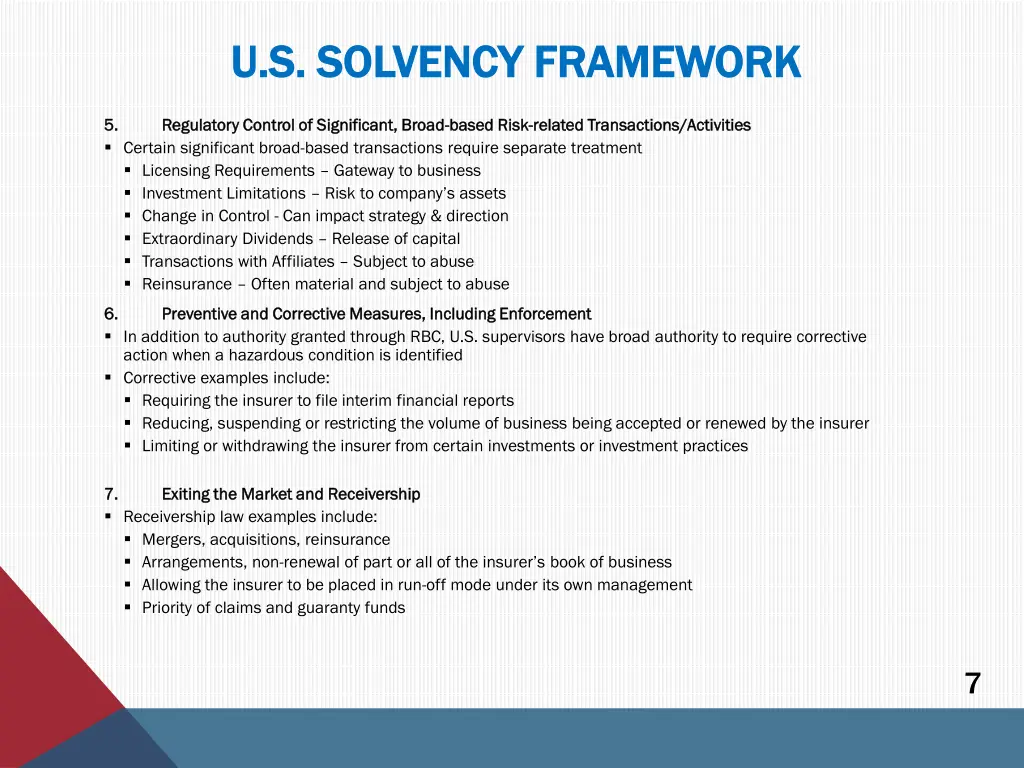 u s solvency framework u s solvency framework 2