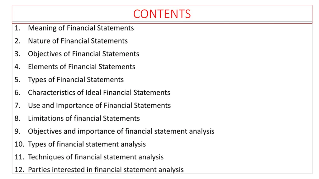 contents