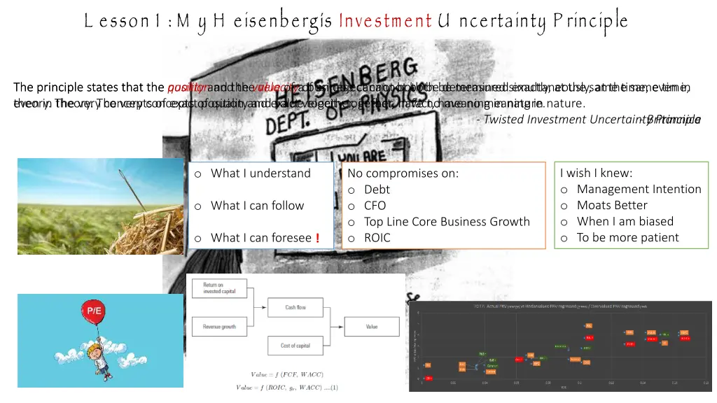 l esson 1 m y h eisenberg s investment