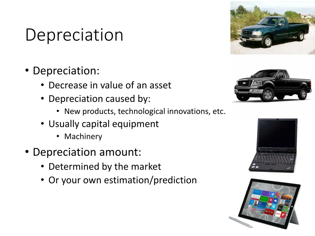 depreciation