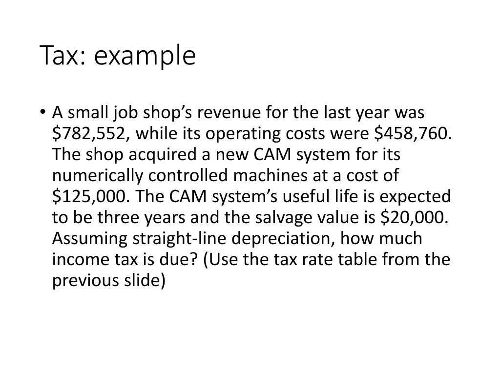 tax example
