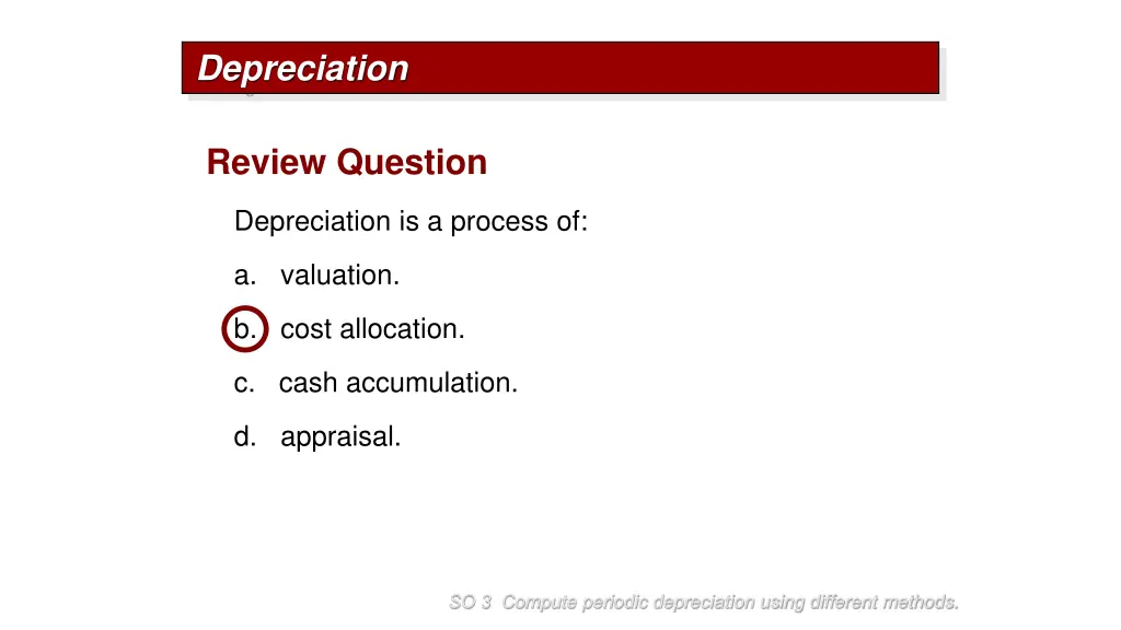 depreciation 7