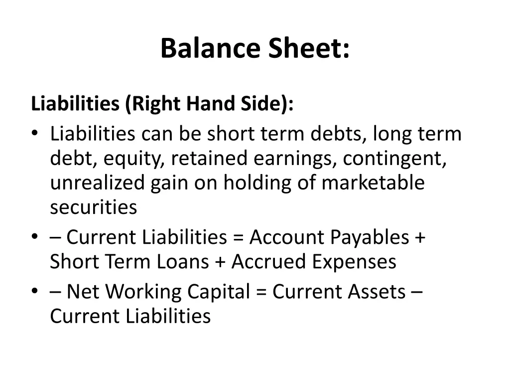 balance sheet 11
