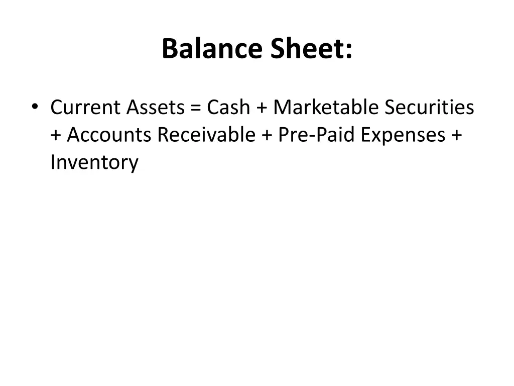 balance sheet 7