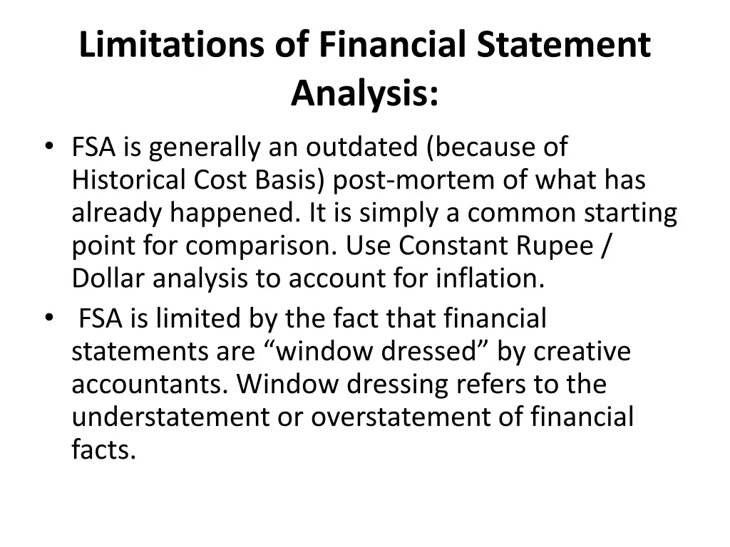 limitations of financial statement analysis 1