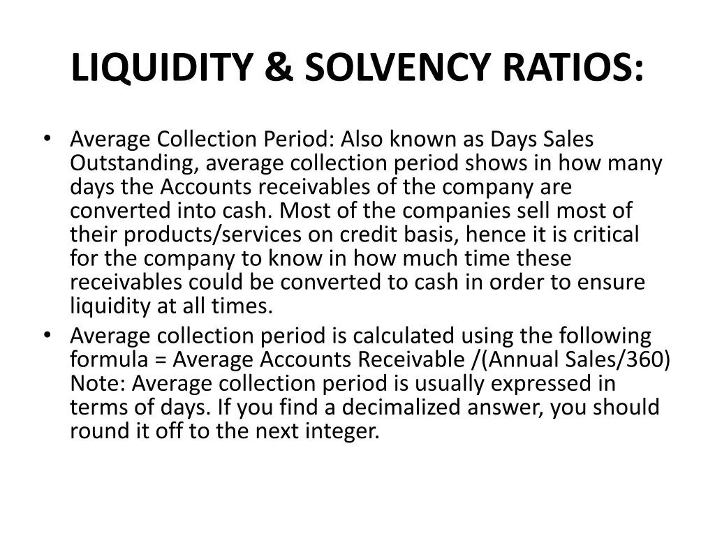 liquidity solvency ratios 2