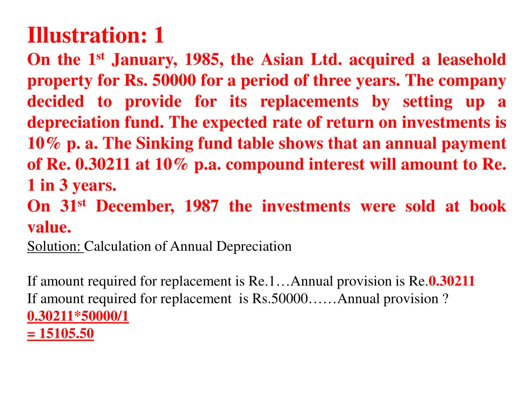 illustration 1 on the 1 st january 1985 the asian