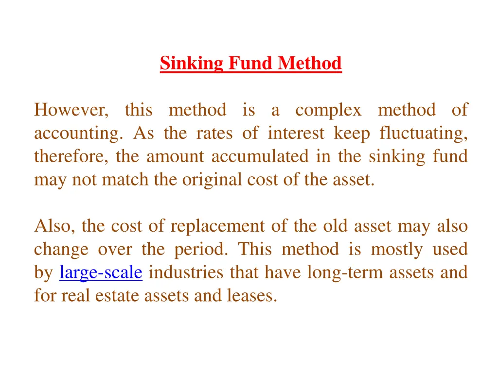 sinking fund method 2