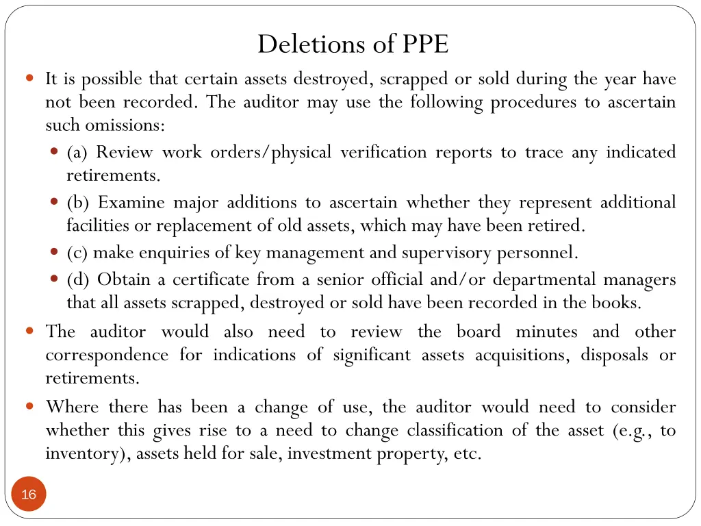 deletions of ppe 1