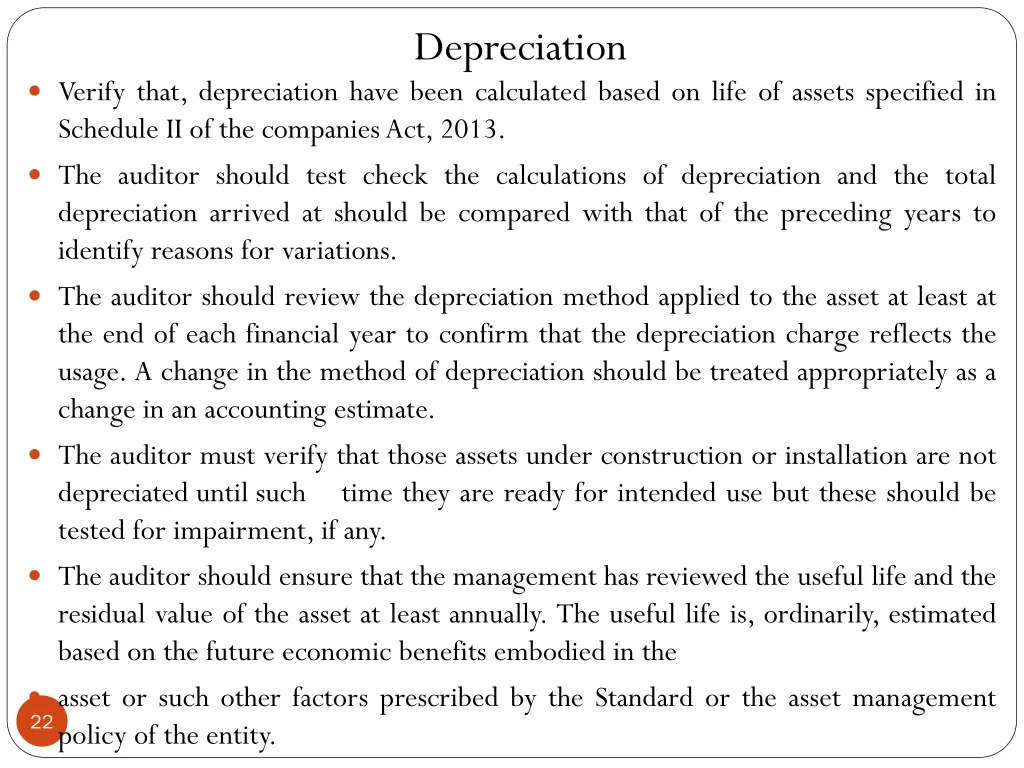 depreciation